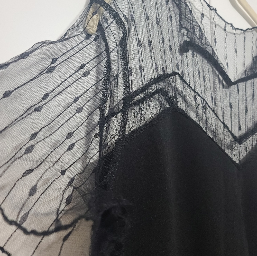 Black dress with lace top. Size xl